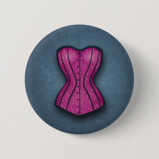 Hübsch rosa Korsett Button (Vorderseite)