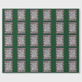 Hübsch rosa Kosmos-Blume Fotovorlage Geschenkpapier (Flach)