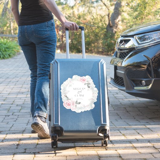 Hübsch-Rosa-KrustenbarefootBride™ Aufkleber (Koffer Insitu)