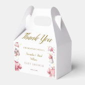Hübsch-rosa-lebhafte Babydusche Geschenkschachtel (Vorderseite)
