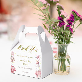 Hübsch-rosa-lebhafte Babydusche Geschenkschachtel