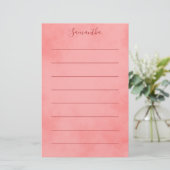 Hübsch-rosa-Leimbänder Briefpapier (Stehend Vorderseite)