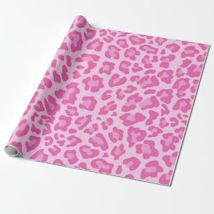 Hübsch rosa Leopard Chic Animal Print Geschenkpapier