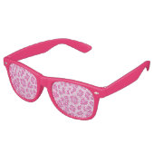 Hübsch rosa Leopard Chic Animal Print Partybrille (Schrägansicht)