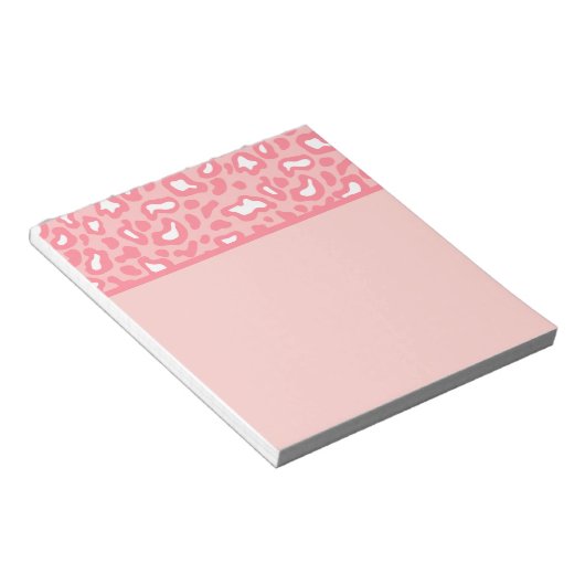 Hübsch rosa Leopard Notepad Notizblock (angewinkelt)