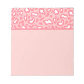 Hübsch rosa Leopard Notepad Notizblock (Vorderseite)