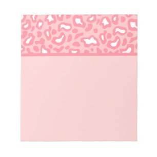 Hübsch rosa Leopard Notepad Notizblock