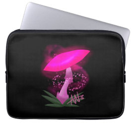 Hübsch rosa leuchtendes Mushroom Laptopschutzhülle