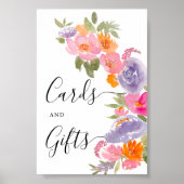 Hübsch rosa lila Foto Abschluss Poster (Vorne)