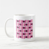 Hübsch rosa Lila Patchwork Quilt Design Geschenke Kaffeetasse (Links)