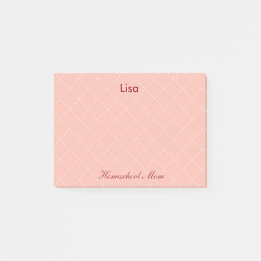 Hübsch-rosa-Mama Post-it Klebezettel (Vorderseite)