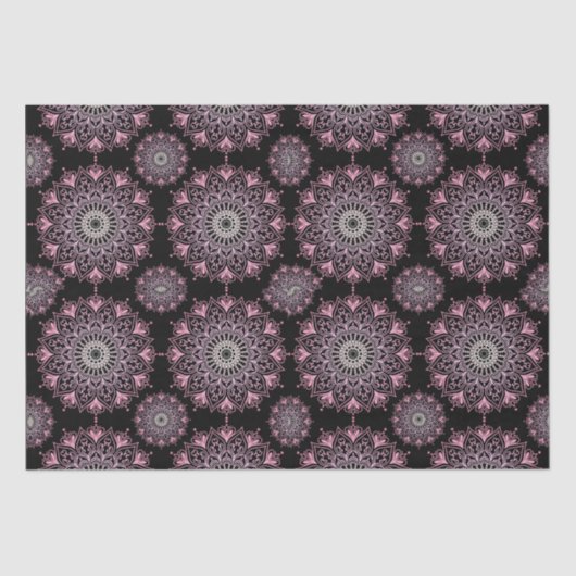 Hübsch rosa Mandala | Seidenpapier (Vorderseite)