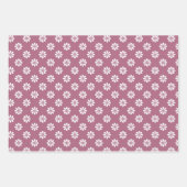 Hübsch rosa Mauve für ihre 3 Geschenkpapier Set (Vorderseite)