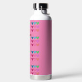 Hübsch rosa mit herzhaften Mädchen Trinkflasche (links)