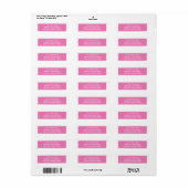 Hübsch rosa mit weißem Rand (Vorne)