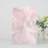 Hübsch rosa Mohnstanze Briefpapier (Stehend Vorderseite)