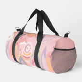 Hübsch rosa Muster Duffle Bag (Rechte Ecke)