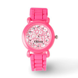 Hübsch rosa Muster Kids Armbanduhr
