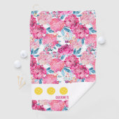 Hübsch rosa Muster Pickleball Sweathand Golfhandtuch (Insitu)