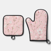 Hübsch rosa ofenhandschuh & Topflappen-Set (Vorderseite)