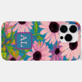 Hübsch rosa Ölgemälde Mit Monogramm Case-Mate iPhone Hülle (Rückseite (Horizontal))