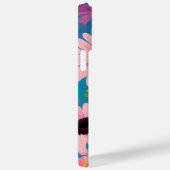 Hübsch rosa Ölgemälde Mit Monogramm Case-Mate iPhone Hülle (Rückseite / Rechts)