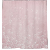 Hübsch rosa Pastellseife - Blasen Duschvorhang (Vorderseite)