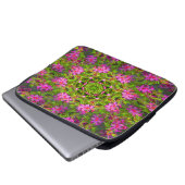 Hübsch rosa Phlox wirl... Laptopschutzhülle (Vorne Knopf)