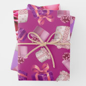 Hübsch rosa Present Geschenkpapier Set (Beispiel)