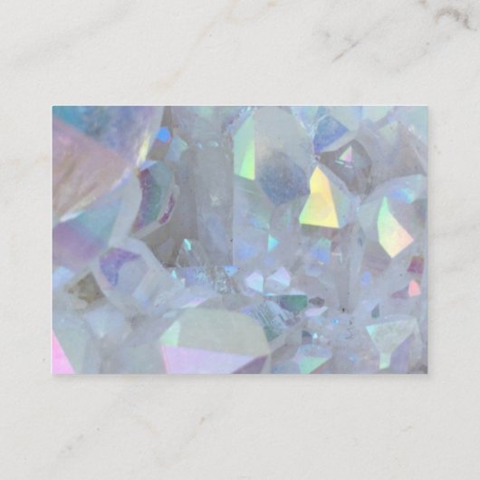 Hübsch rosa Quarzkristall Danke an die Karten (Rückseite)