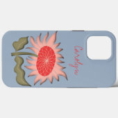 Hübsch rosa Retro 3D Sonnenblume Case-Mate iPhone Hülle (Rückseite (Horizontal))
