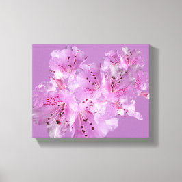 Hübsch-rosa Rhododendron Blüte Blumenzauber Leinwanddruck