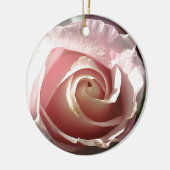 Hübsch rosa Rosa Keramikornament (Links)