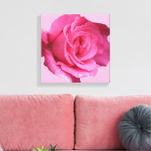 Hübsch rosa rosa, moderne mimalistische Blütenkuns Leinwanddruck (Insitu (Wohnzimmer))