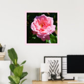 Hübsch rosa Rosa Poster (Heimbüro)