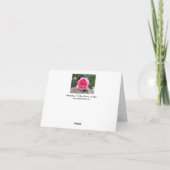 Hübsch Rosa Rose Blume Geburtstagsgrußkarte Karte (Rückseite)