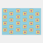 Hübsch rosa Rose, glücklicher Geburtstag, personal Geschenkpapier Set (Vorderseite 2)