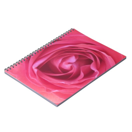 Hübsch Rosa Rose Notizblock (Linke Seite)