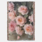 Hübsch rosa Rosen Aquarellmalerei Decke (Vorderseite Vertikal)