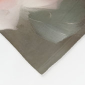 Hübsch rosa Rosen Aquarellmalerei Fleecedecke (Ecke)