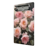 Hübsch rosa Rosen Aquarellmalerei Mini Klemmbrett (Gewinkelt2)