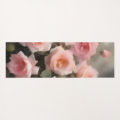 Hübsch rosa Rosen Aquarellmalerei Yogamatte (Rückseite (Horizontal))