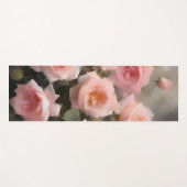 Hübsch rosa Rosen Aquarellmalerei Yogamatte (Vorderseite (Horizontal))