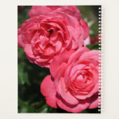 Hübsch rosa Rosen Bläsernte Jahr Monat Planer (Rückseite)