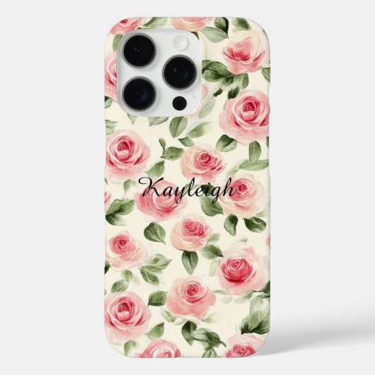 Hübsch rosa Rosen Case-Mate iPhone Hülle (Rückseite)