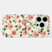 Hübsch rosa Rosen Case-Mate iPhone Hülle (Rückseite (Horizontal))