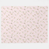 Hübsch rosa Rosen Fleecedecke (Vorderseite (Horizontal))