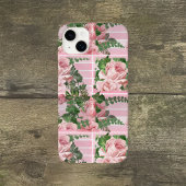 Hübsch rosa Rosen in rosafarbenem Farbmuster Case-Mate iPhone Hülle