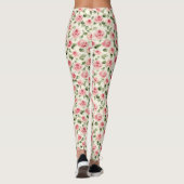 Hübsch rosa Rosen Leggings (Rückseite)