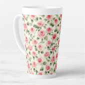 Hübsch rosa Rosen Milchtasse (Linke Ecke)